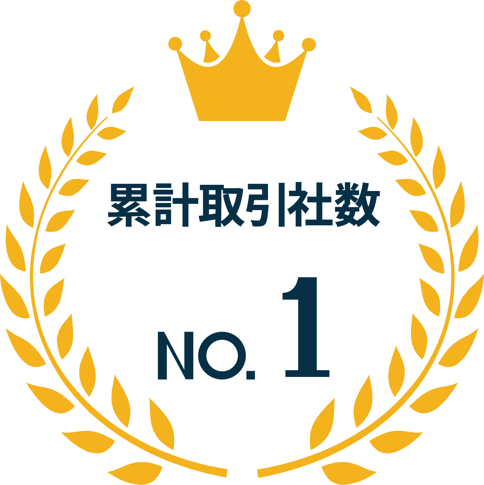 累計取引社数No.1